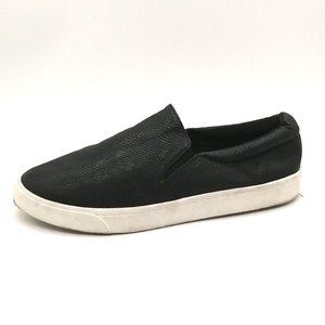 Soda Womens Slip On Loafer Sneaker‎ Black Flat Heel Round Toe Cushioned Sz 9 M